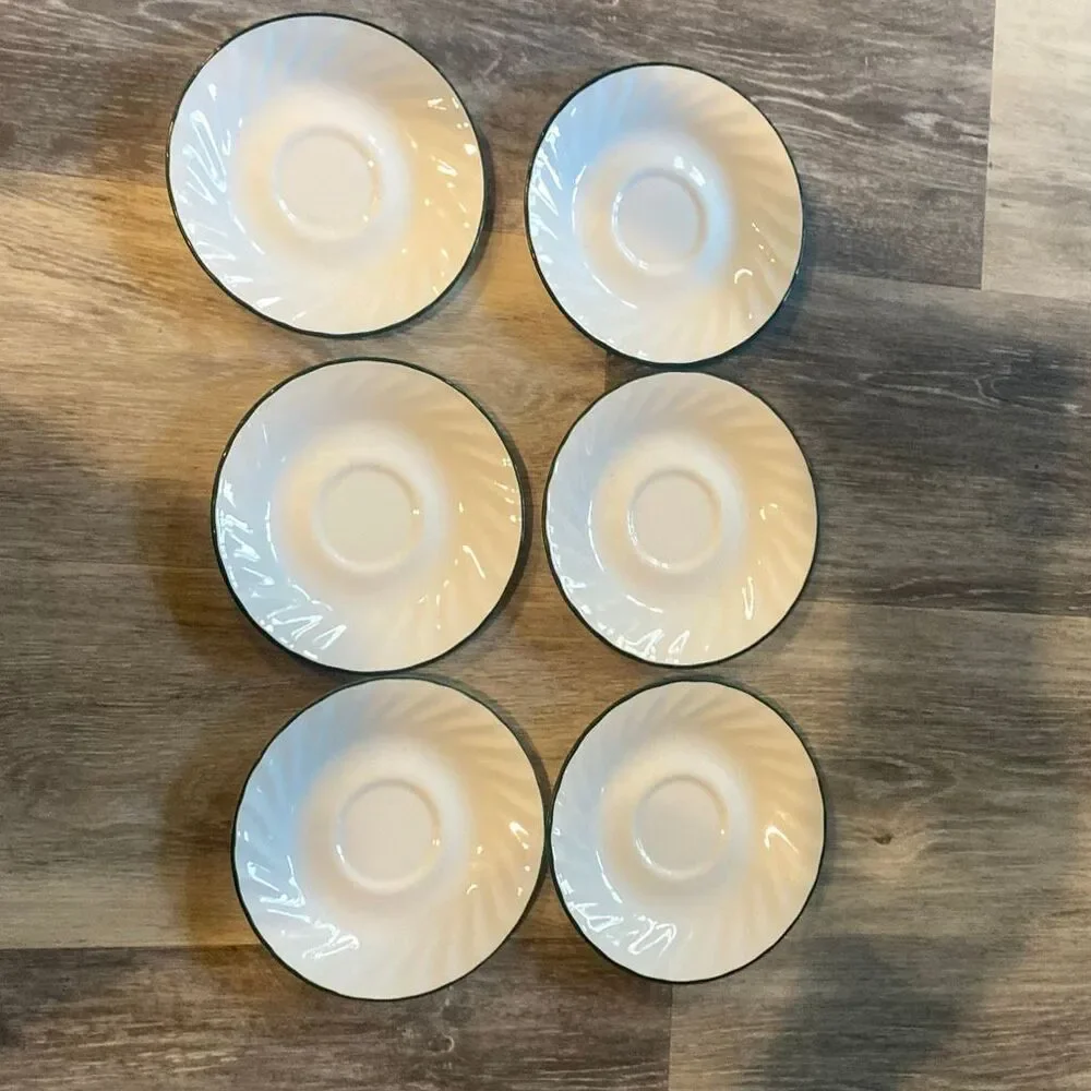 Set of 6 Corelle Callaway Ivy Saucers 6 1/8
